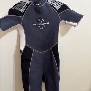 Kids Scubapro Swim Wetsuit - Black and White